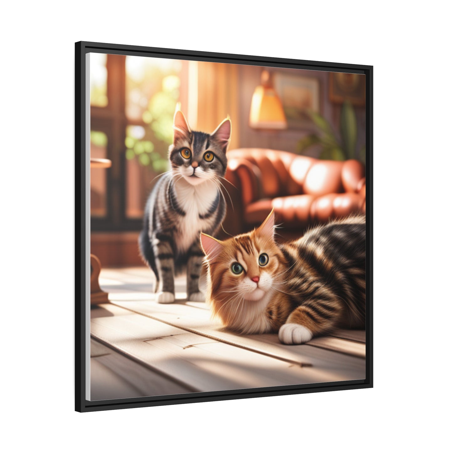 Modern Matte Canvas: Black Frame for Timeless Style