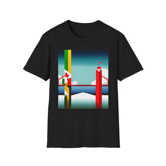 Jamaica Canada Split Flag T-Shirt | Dual Heritage Tee