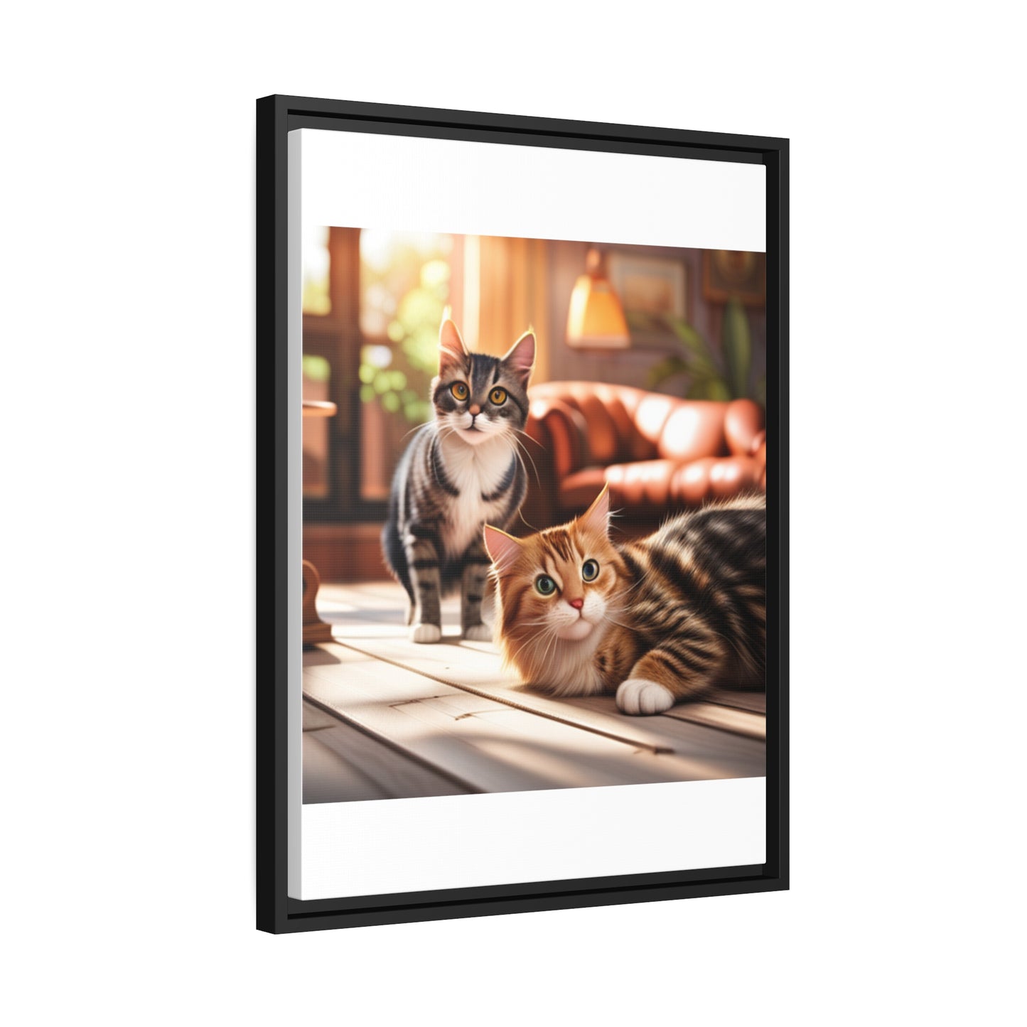 Modern Matte Canvas: Black Frame for Timeless Style