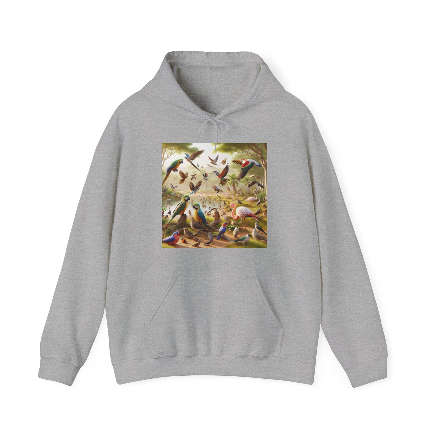 Unisex Hooded Sweatshirt - Birds of a Feather Flock Together Design hoodie