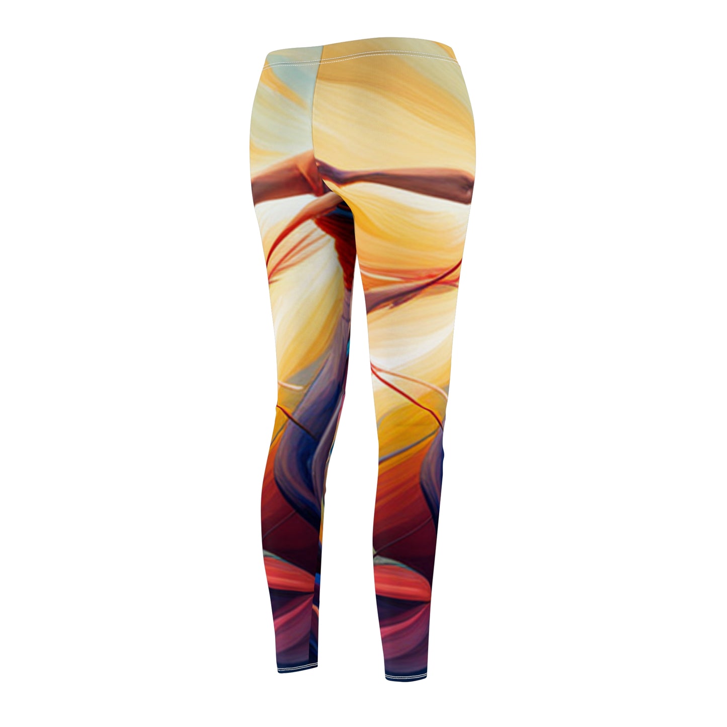 Women's Printed Cut & Sew Casual Leggings