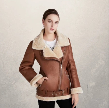 Stylish & Protective Leather Motorcycle Jackets for Women