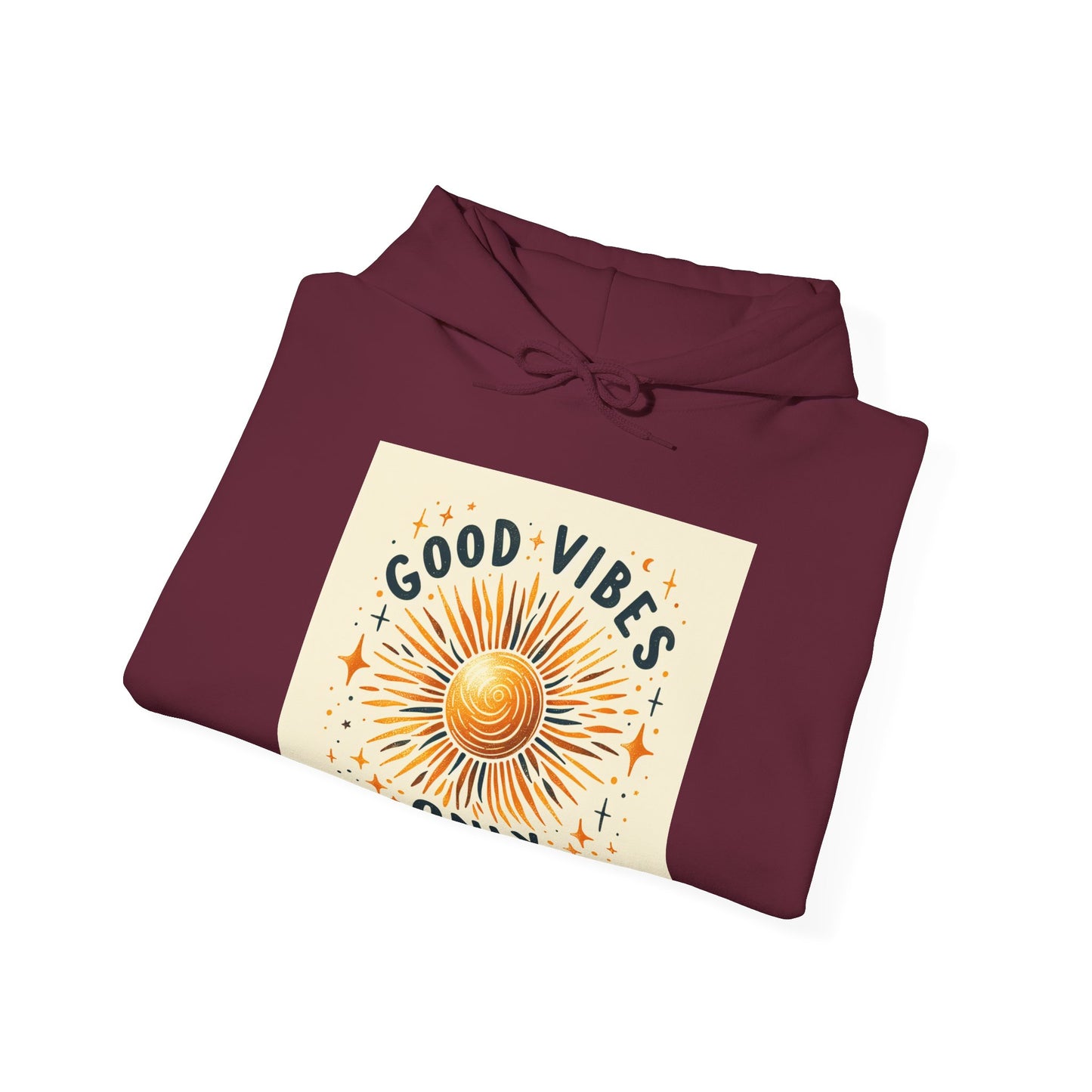 Sun Graphic Good Vibes Hoodie