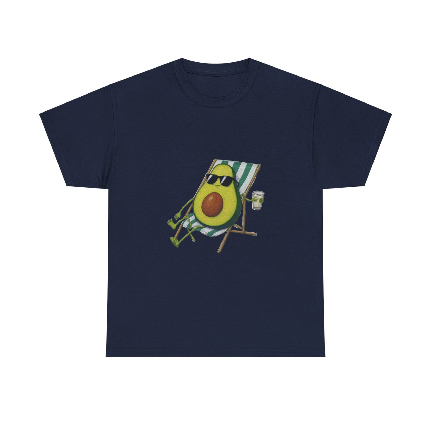 Avocado Print Unisex Heavy Cotton Tee: Comfort & Style for Every Day