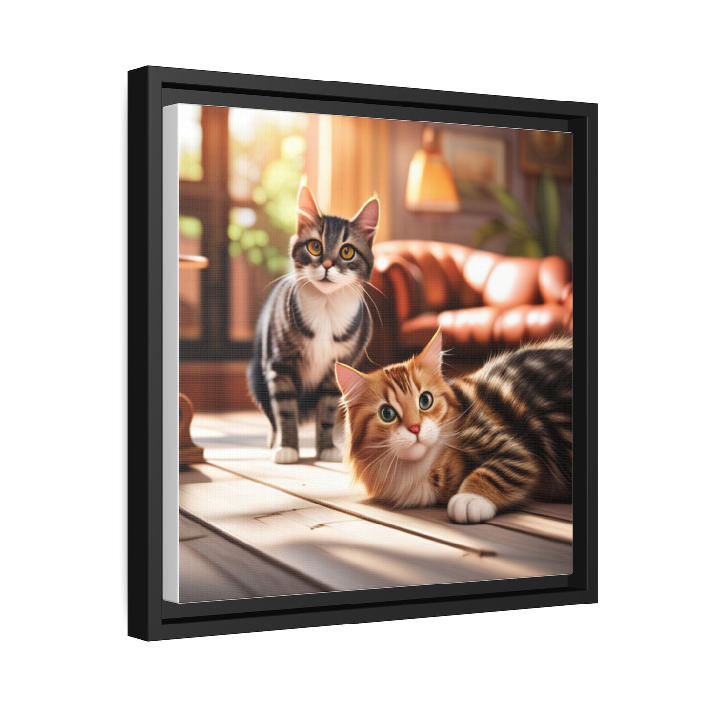 Modern Matte Canvas: Black Frame for Timeless Style