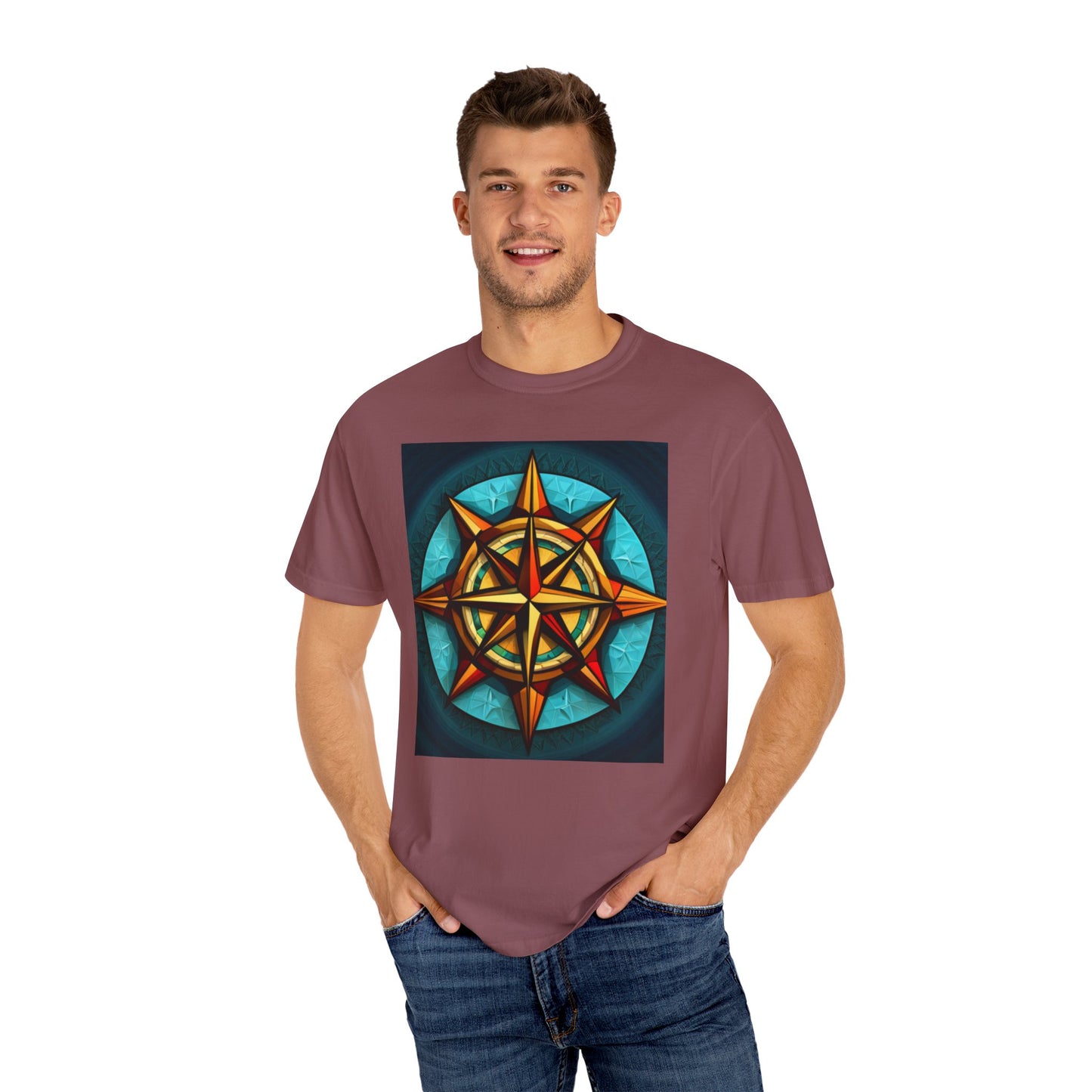 Calypso Compass Unisex Garment-Dyed T-shirt