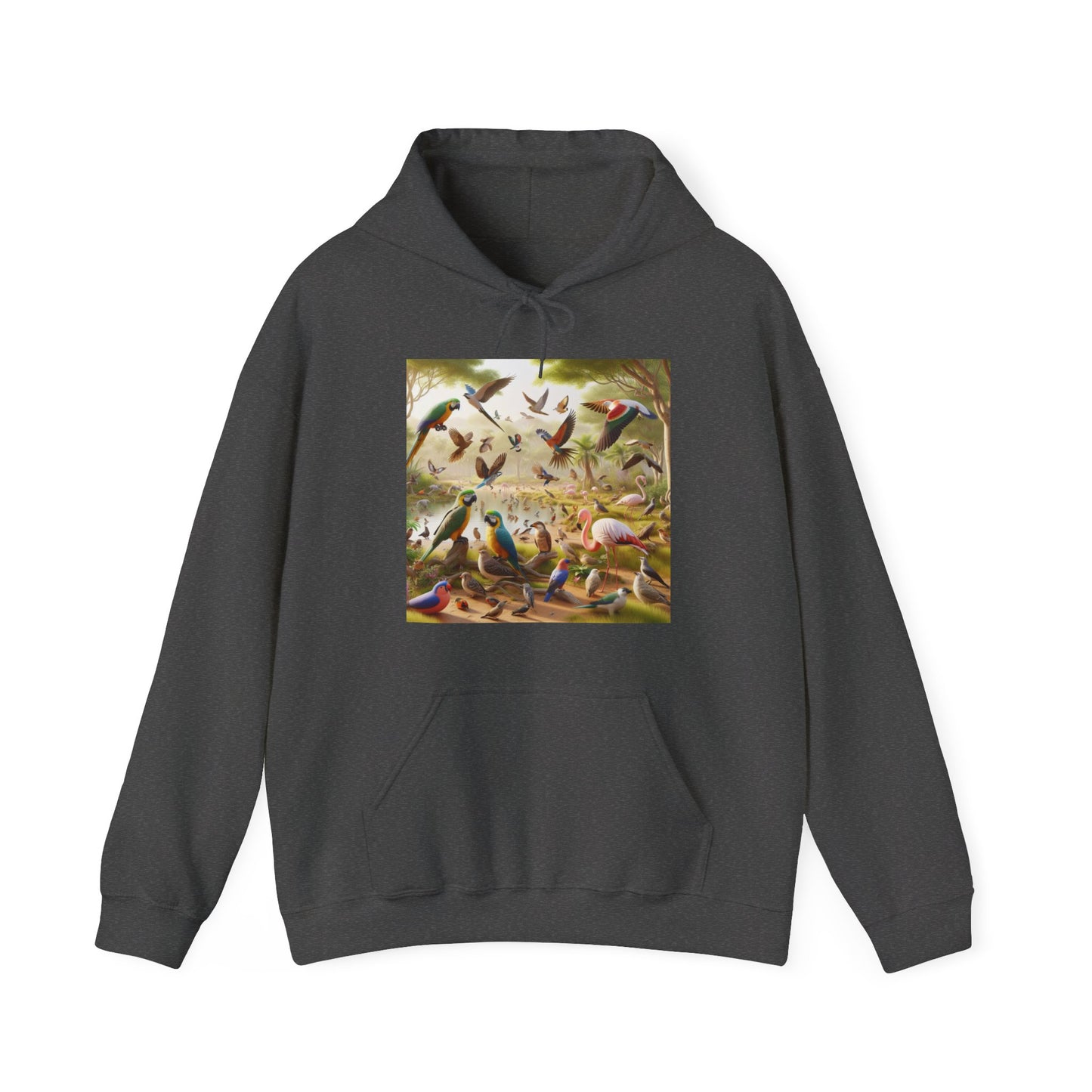 Unisex Hooded Sweatshirt - Birds of a Feather Flock Together Design hoodie