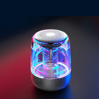 Portable Bluetooth Speaker with Bass, LED Lights & Radio