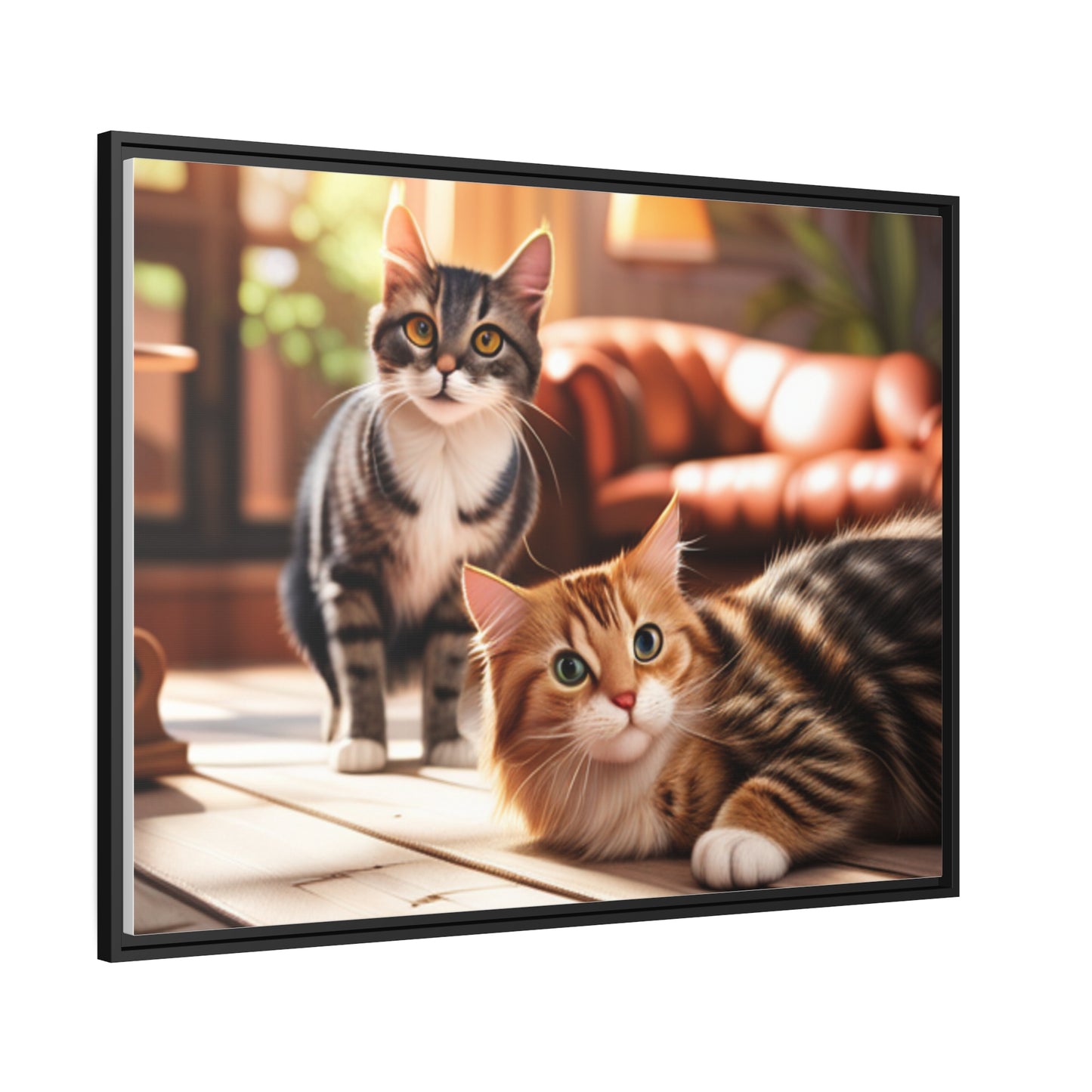 Modern Matte Canvas: Black Frame for Timeless Style