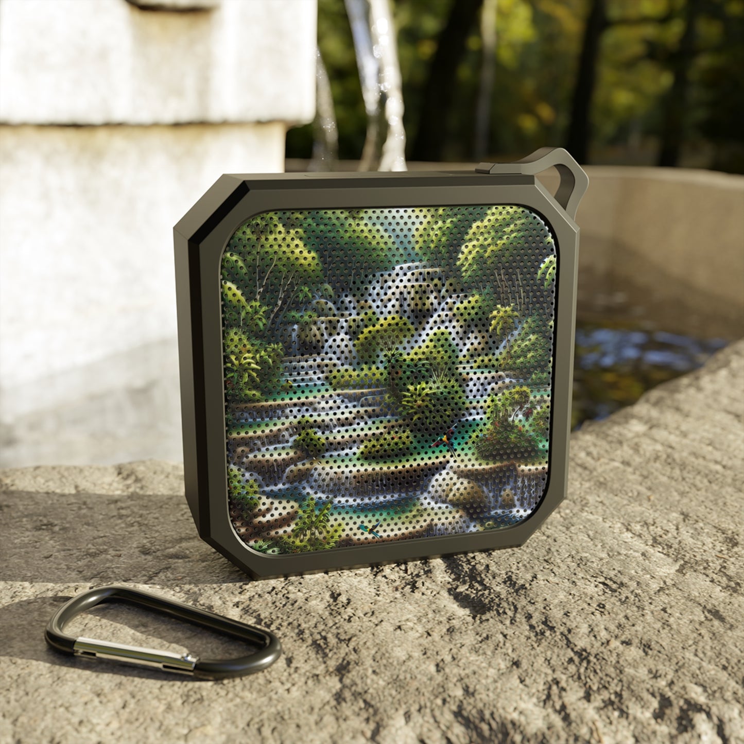 Outdoor Bluetooth Speaker - Duns River Fall Setting in Jamaica