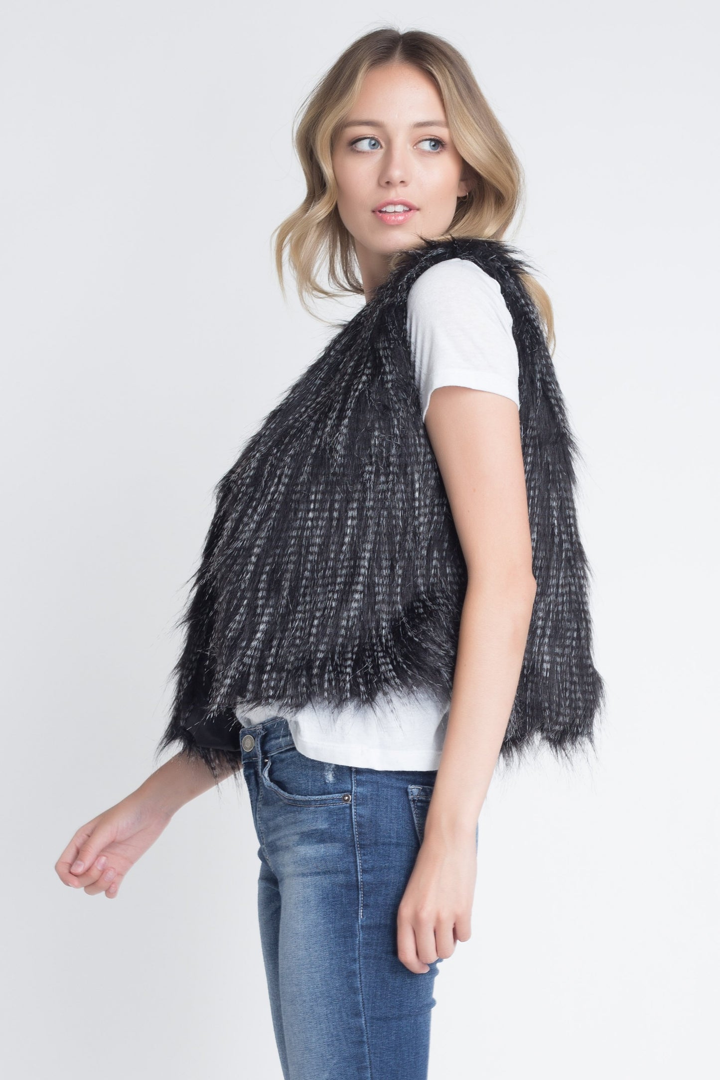 Women's Faux Fur Sleeveless Vest