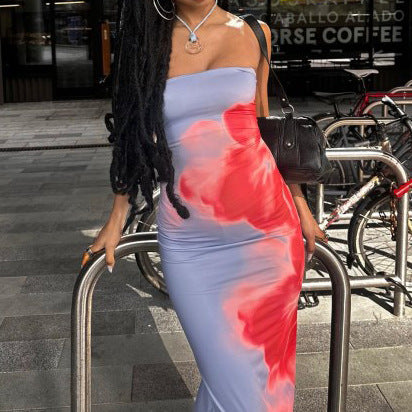 Slim Slit Tube Long Dress – Summer Sexy, Party & Beach Dresses for Women