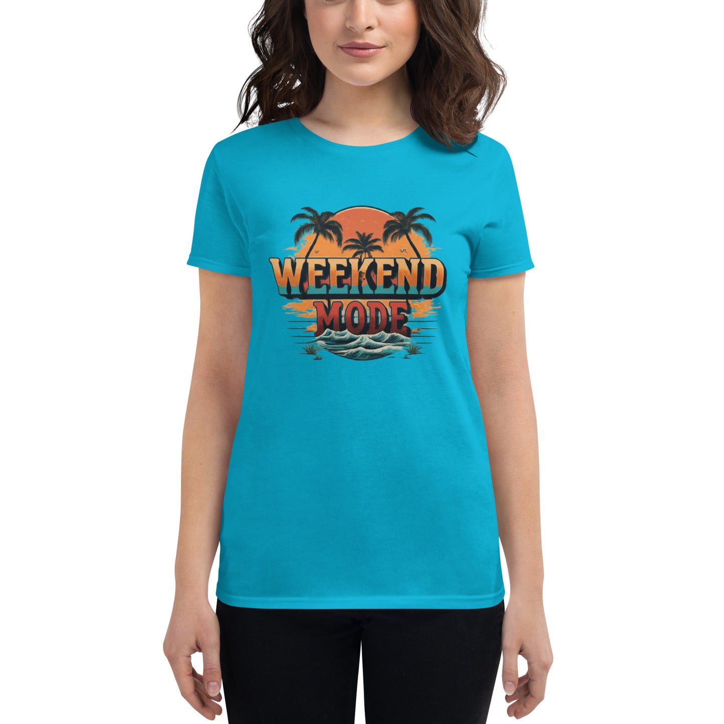 weekend mode travelling Women's short sleeve t-shirt