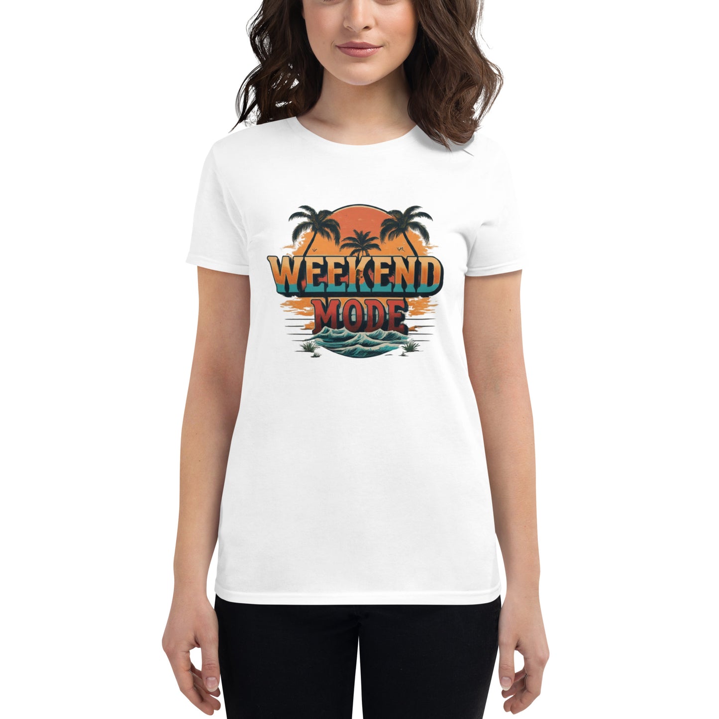 weekend mode travelling Women's short sleeve t-shirt